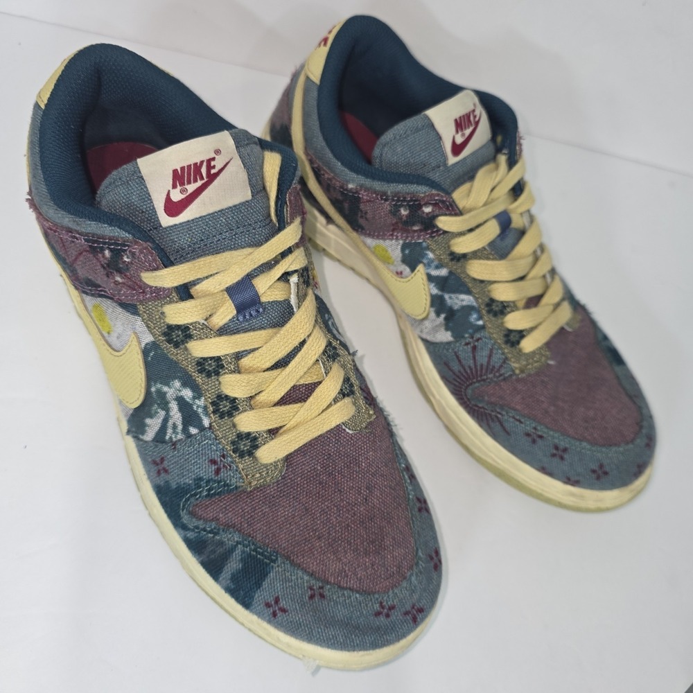 Nike Dunk Low Community Garden Sneakers Shoes Pre-owned CZ9747-900 Men Size 7.5